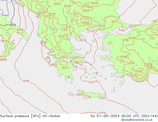 Yer basıncı UK-Global Cts 01.06.2024 00 UTC