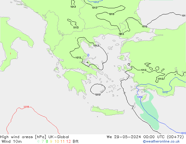 High wind areas UK-Global mer 29.05.2024 00 UTC