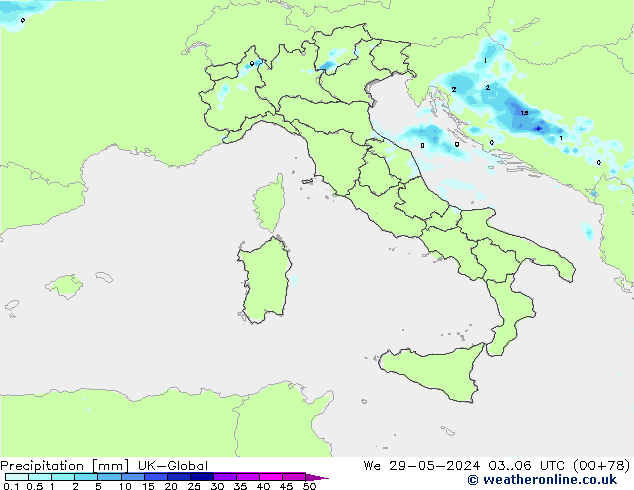 Srážky UK-Global St 29.05.2024 06 UTC