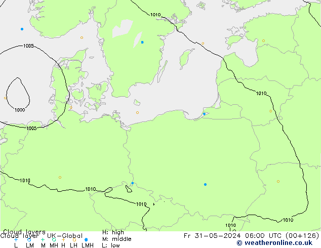 Cloud layer UK-Global Fr 31.05.2024 06 UTC