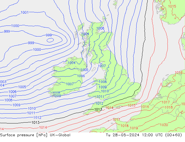 pressão do solo UK-Global Ter 28.05.2024 12 UTC