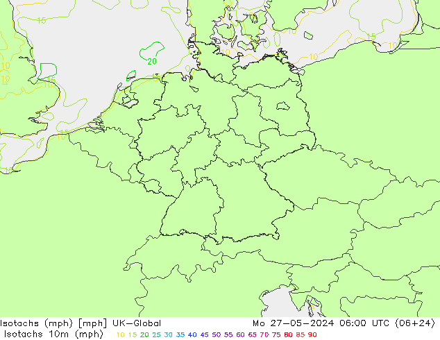 Isotaca (mph) UK-Global lun 27.05.2024 06 UTC