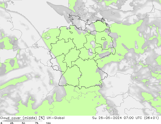 Cloud cover (middle) UK-Global Su 26.05.2024 07 UTC