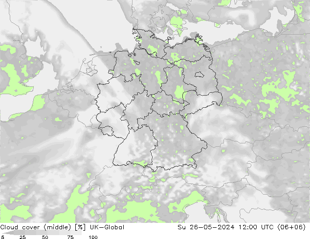 Nubes medias UK-Global dom 26.05.2024 12 UTC