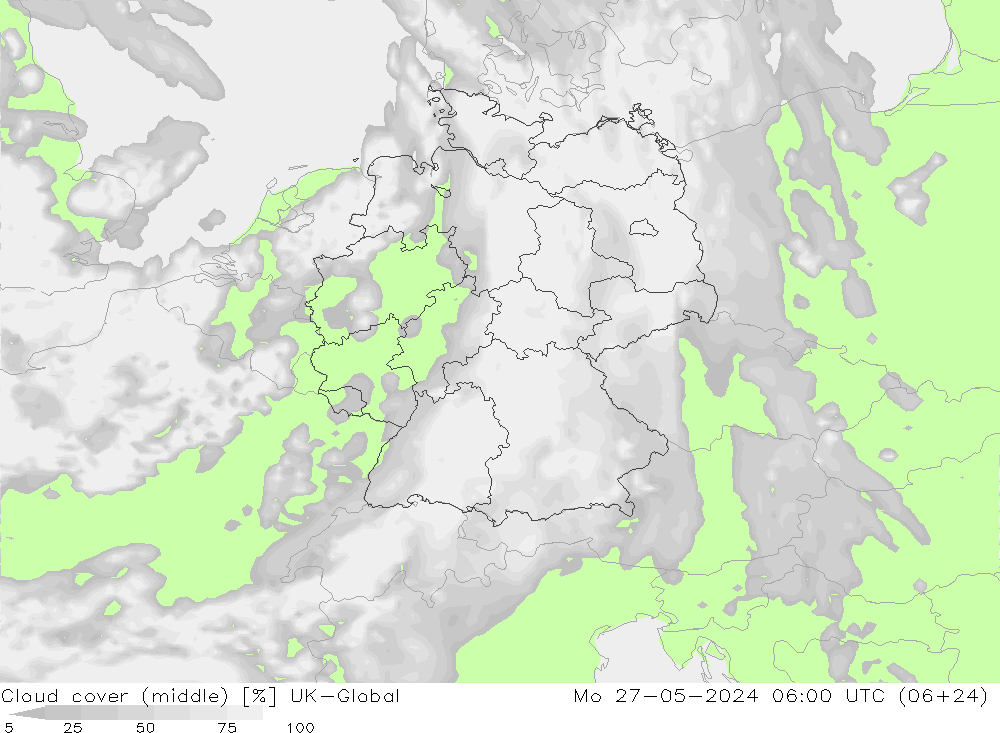 Cloud cover (middle) UK-Global Mo 27.05.2024 06 UTC