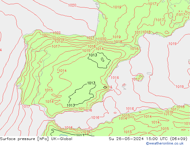 ciśnienie UK-Global nie. 26.05.2024 15 UTC