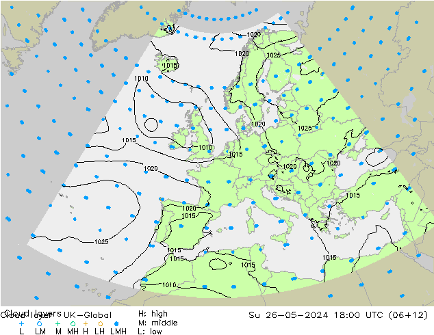 Wolkenlagen UK-Global zo 26.05.2024 18 UTC