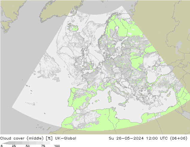 oblačnosti uprostřed UK-Global Ne 26.05.2024 12 UTC