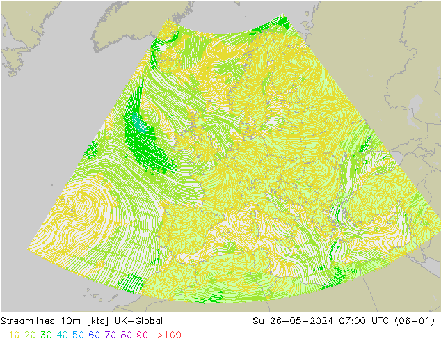 ветер 10m UK-Global Вс 26.05.2024 07 UTC