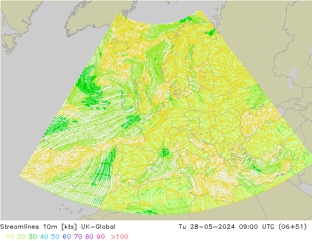 Rüzgar 10m UK-Global Sa 28.05.2024 09 UTC