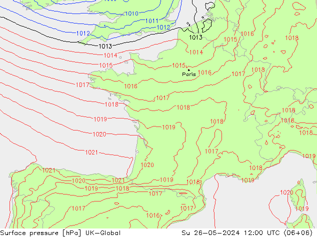 pressão do solo UK-Global Dom 26.05.2024 12 UTC