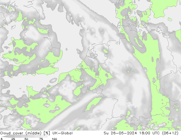 Nuages (moyen) UK-Global dim 26.05.2024 18 UTC