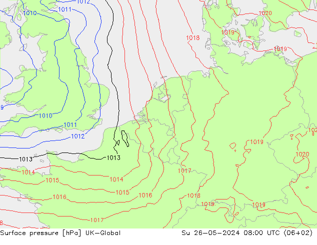 Bodendruck UK-Global So 26.05.2024 08 UTC