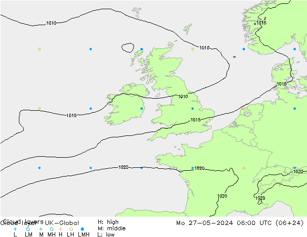 Cloud layer UK-Global lun 27.05.2024 06 UTC