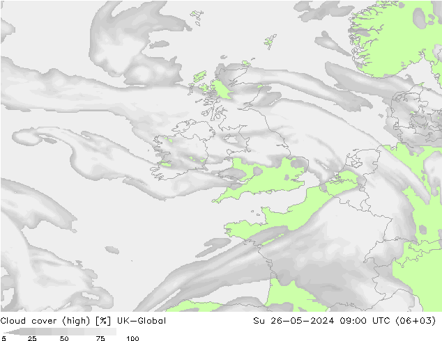 zachmurzenie (wysokie) UK-Global nie. 26.05.2024 09 UTC