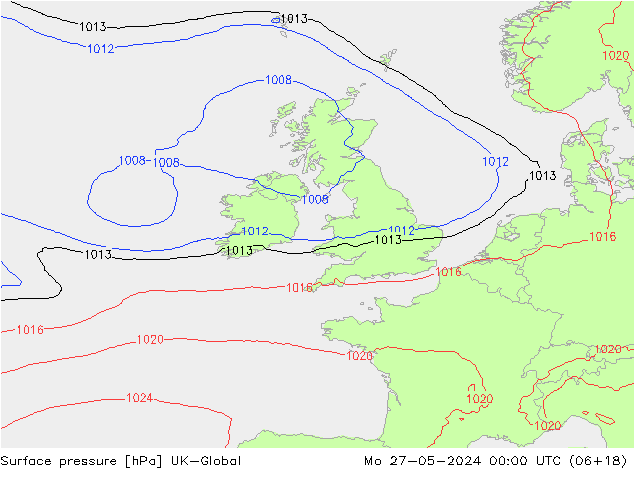 Luchtdruk (Grond) UK-Global ma 27.05.2024 00 UTC