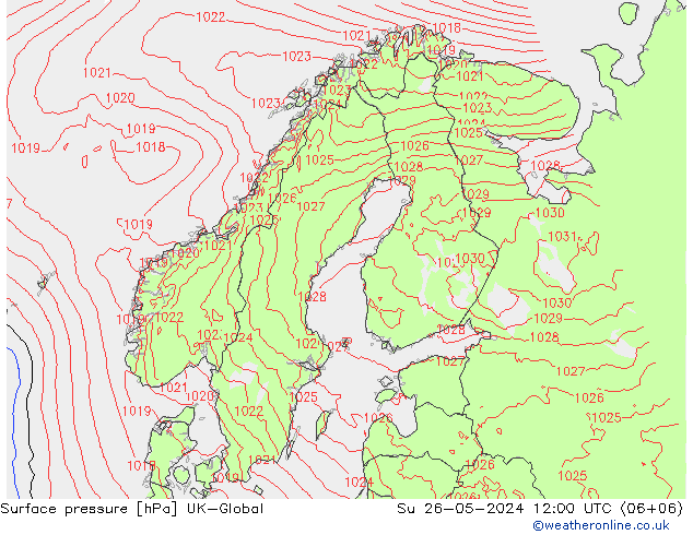 Bodendruck UK-Global So 26.05.2024 12 UTC