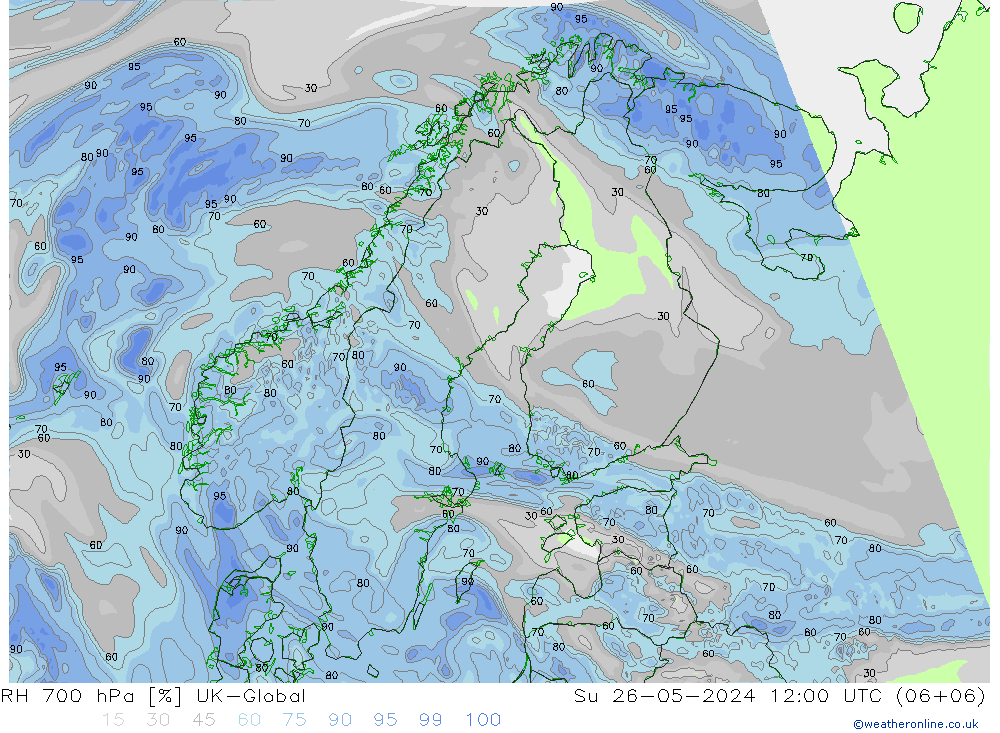 700 hPa Nispi Nem UK-Global Paz 26.05.2024 12 UTC