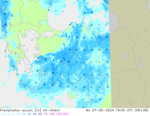 Precipitation accum. UK-Global Po 27.05.2024 18 UTC