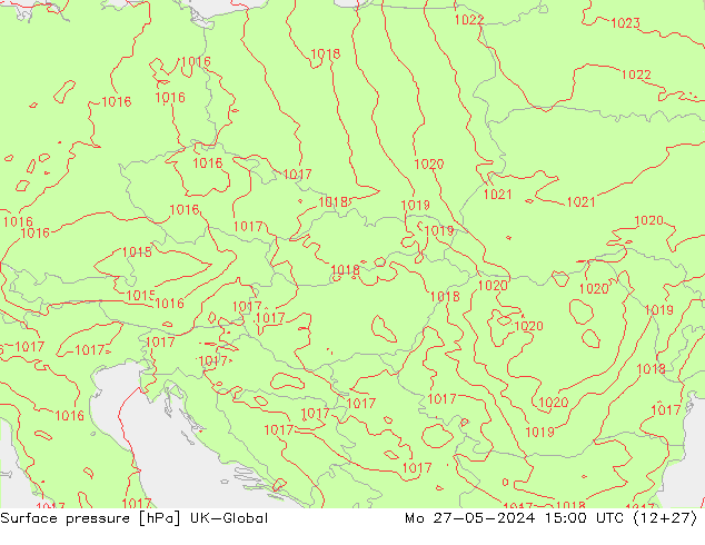 Luchtdruk (Grond) UK-Global ma 27.05.2024 15 UTC