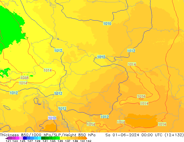 Thck 850-1000 hPa UK-Global Sa 01.06.2024 00 UTC