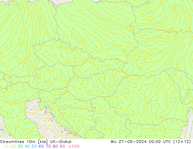 Streamlines 10m UK-Global Po 27.05.2024 00 UTC