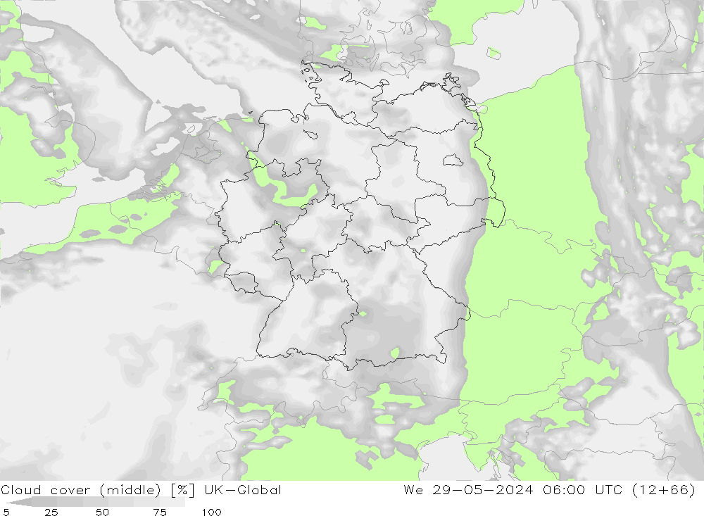 Bewolking (Middelb.) UK-Global wo 29.05.2024 06 UTC