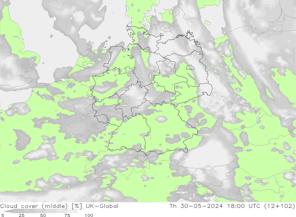 Cloud cover (middle) UK-Global Th 30.05.2024 18 UTC