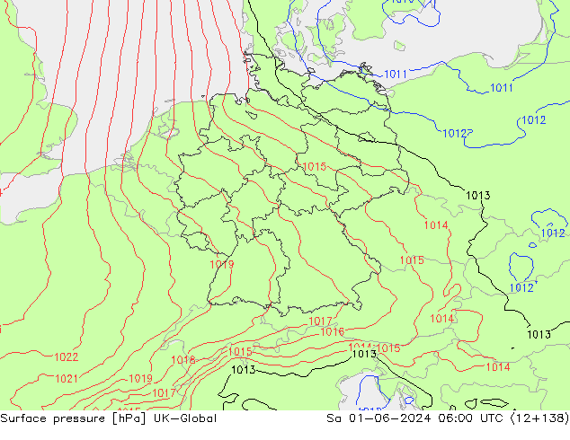 pressão do solo UK-Global Sáb 01.06.2024 06 UTC