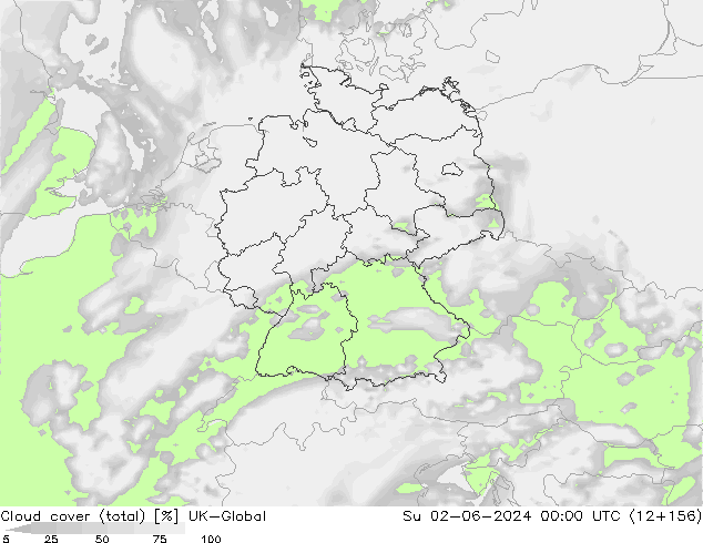 zachmurzenie (suma) UK-Global nie. 02.06.2024 00 UTC