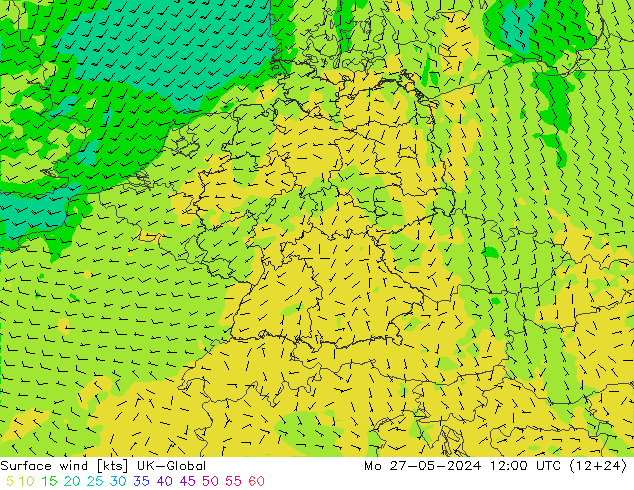 Bodenwind UK-Global Mo 27.05.2024 12 UTC