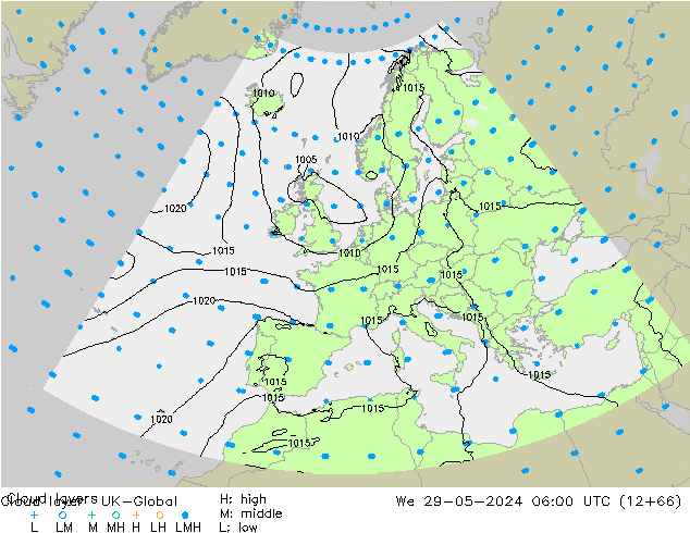 Cloud layer UK-Global St 29.05.2024 06 UTC