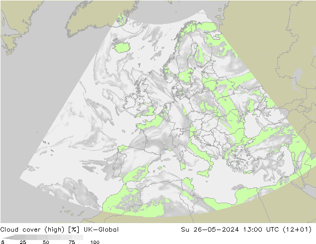 Wolken (hohe) UK-Global So 26.05.2024 13 UTC