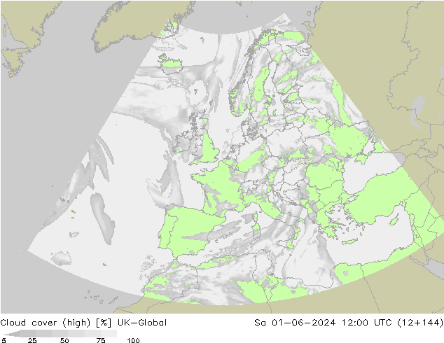 Cloud cover (high) UK-Global Sa 01.06.2024 12 UTC