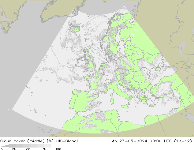 Bewolking (Middelb.) UK-Global ma 27.05.2024 00 UTC