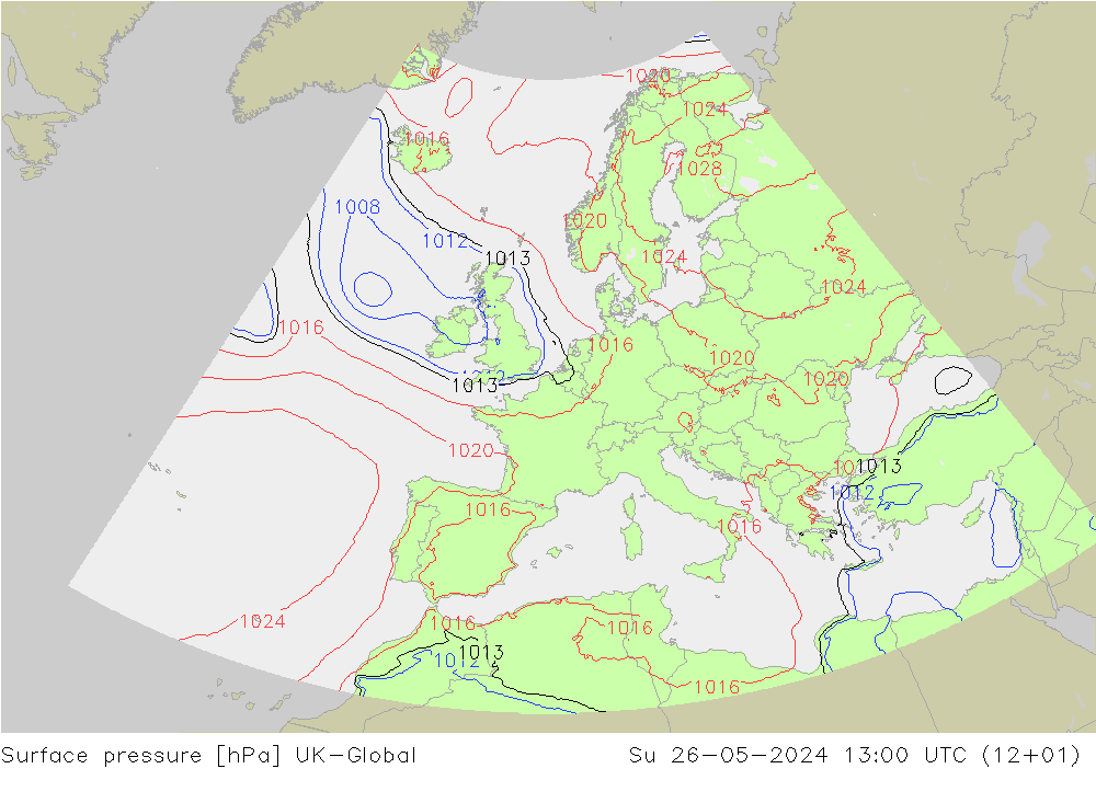 pressão do solo UK-Global Dom 26.05.2024 13 UTC