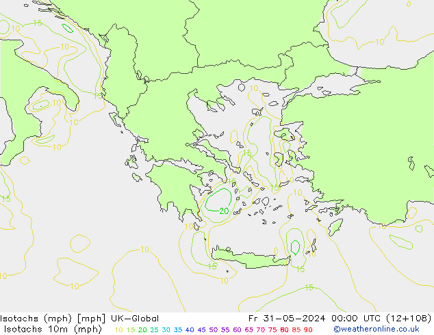 Izotacha (mph) UK-Global pt. 31.05.2024 00 UTC