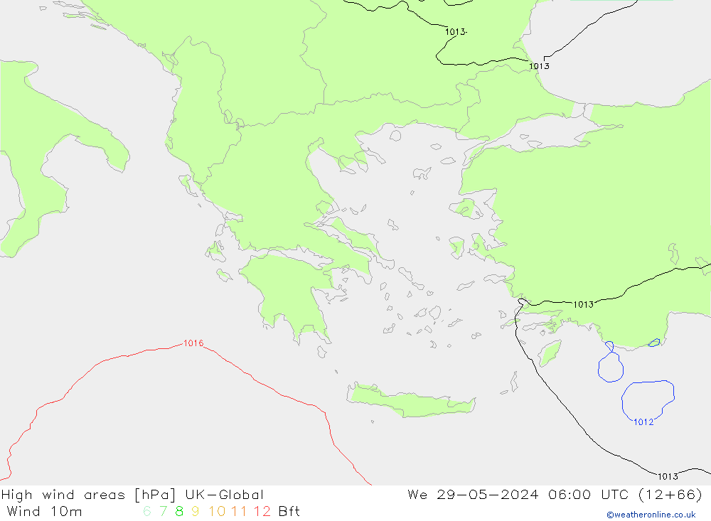High wind areas UK-Global We 29.05.2024 06 UTC