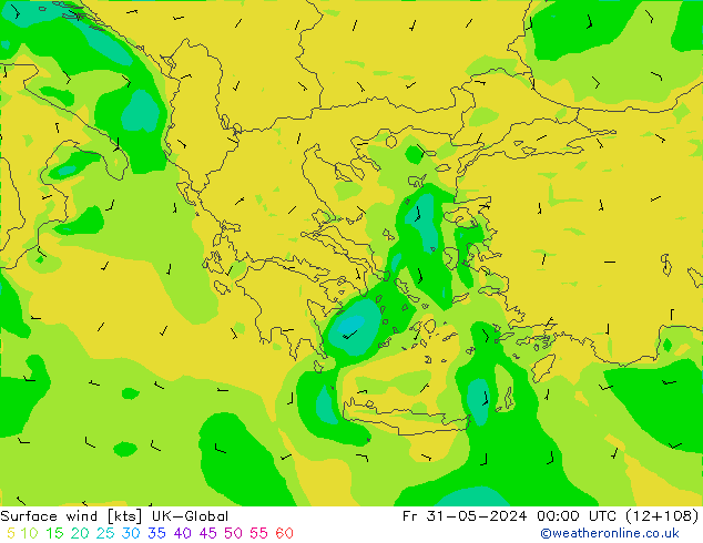 wiatr 10 m UK-Global pt. 31.05.2024 00 UTC