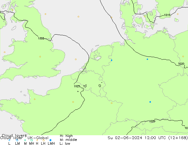 Cloud layer UK-Global  02.06.2024 12 UTC