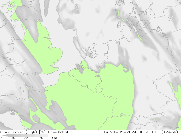 Bulutlar (yüksek) UK-Global Sa 28.05.2024 00 UTC