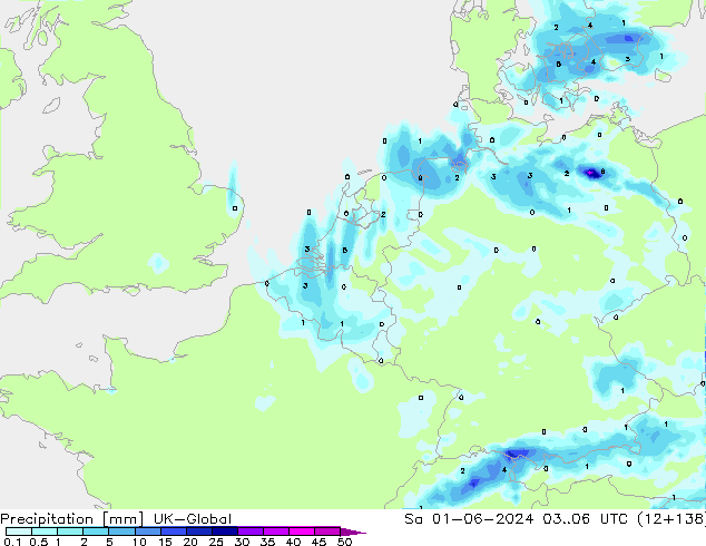 Precipitation UK-Global Sa 01.06.2024 06 UTC