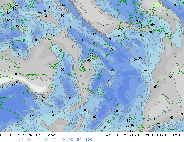 RV 700 hPa UK-Global wo 29.05.2024 00 UTC