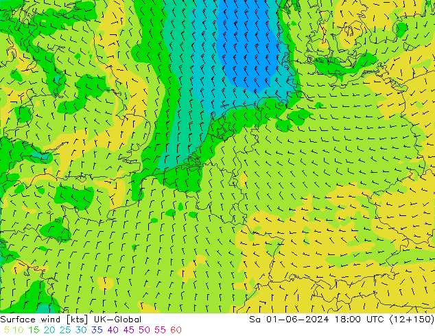 Surface wind UK-Global Sa 01.06.2024 18 UTC