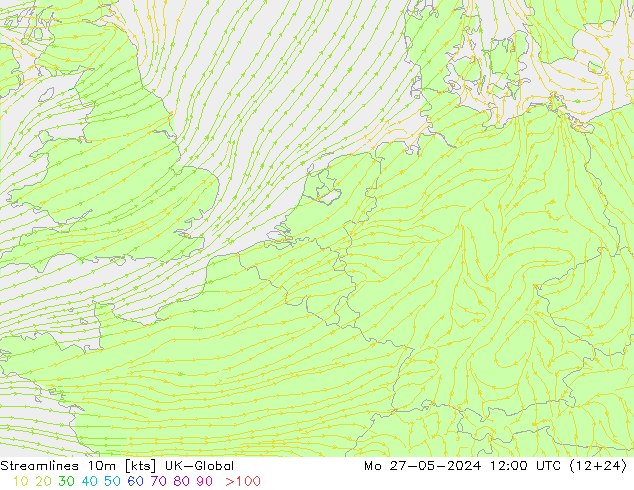 Stromlinien 10m UK-Global Mo 27.05.2024 12 UTC