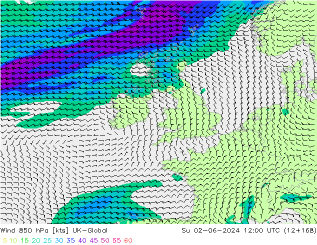  850 hPa UK-Global  02.06.2024 12 UTC