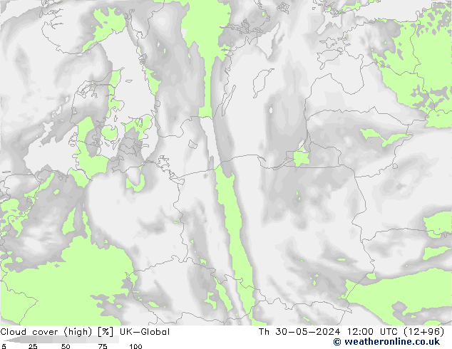 Bewolking (Hoog) UK-Global do 30.05.2024 12 UTC