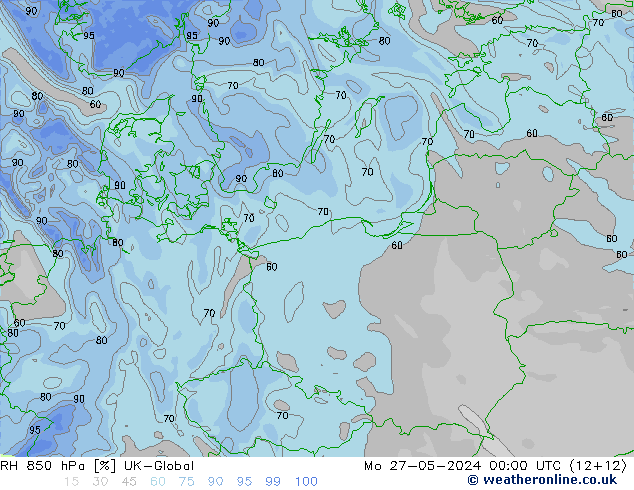 RV 850 hPa UK-Global ma 27.05.2024 00 UTC