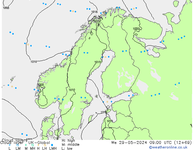 Chmura warstwa UK-Global śro. 29.05.2024 09 UTC