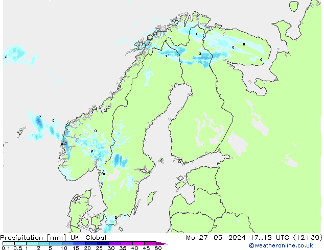 осадки UK-Global пн 27.05.2024 18 UTC